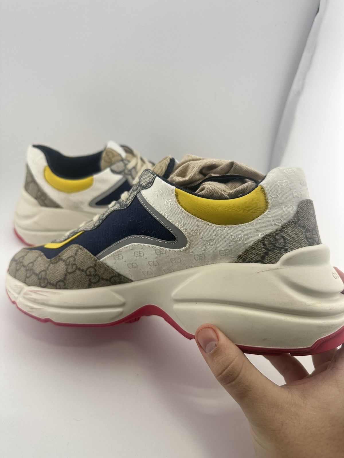 Gucci Gucci Rhython Beige Ebony Size US 10 / EU 43 - 6 Thumbnail