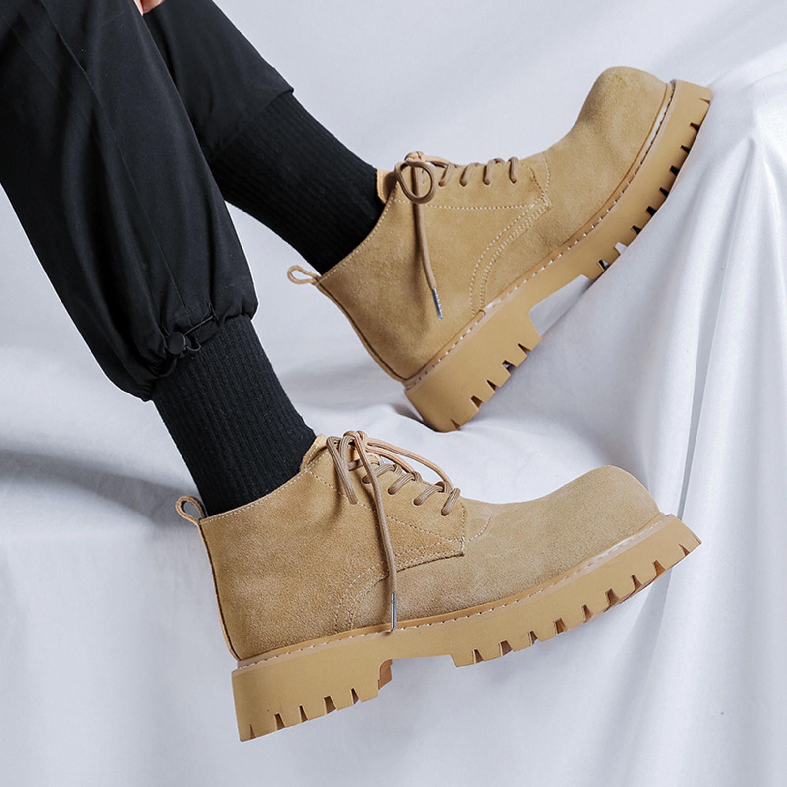 Other Chunky Suede Ankle Boots Size US 10 / EU 43 - 3 Thumbnail
