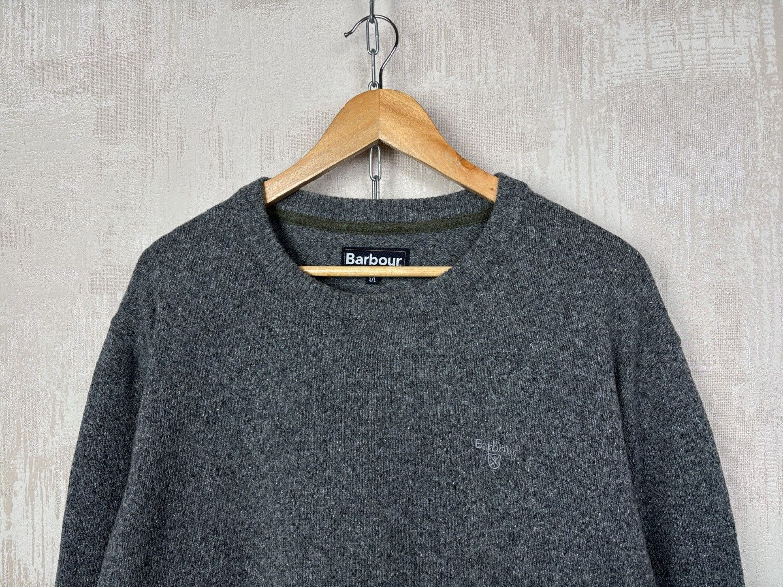 Barbour Barbour Tisbury Sweater Crew Neck Wool Blend Size US XXL / EU 58 / 5 - 1 Thumbnail