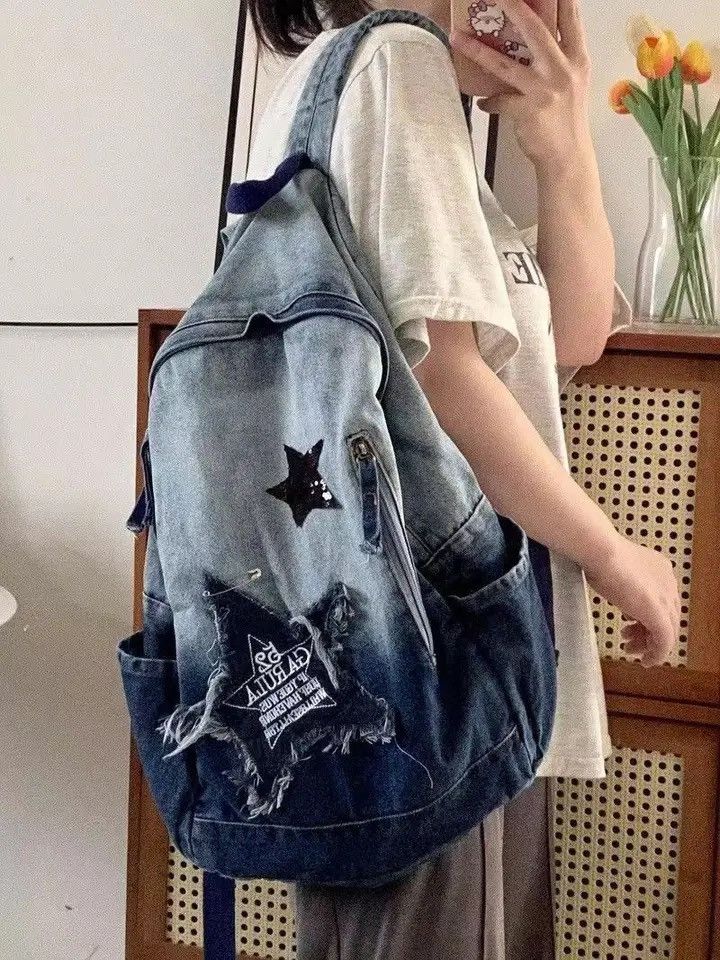 Other Vintage Casual Backpack Unisex School Size ONE SIZE - 5 Thumbnail