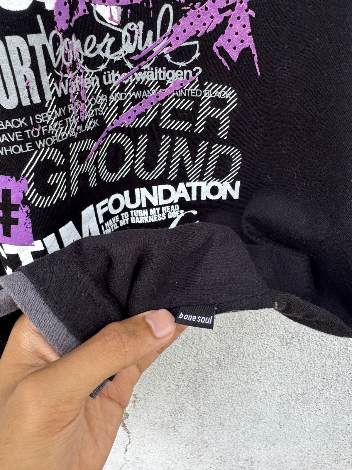 If Six Was Nine B One Soul Wild Poems Double Layered Long Sleeve Size US L / EU 52-54 / 3 - 5 Thumbnail