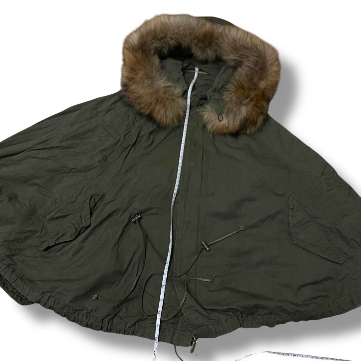 If Six Was Nine × Japanese Brand × Le Grande Bleu (L.G.B.) 🇯🇵 VINTAGE GOA HIDDEN BUTTON ZIPPER FUR HOODIE PONCHO Size US M / EU 48-50 / 2 - 8 Thumbnail