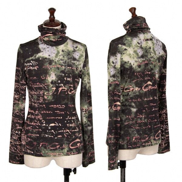 Jean Paul Gaultier 2000s Jean Paul Gaultier Script Lattering Turtleneck Size US S / EU 44-46 / 1 - 1 Thumbnail