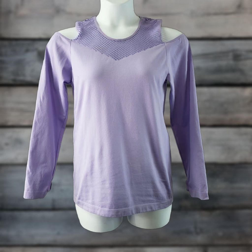 Vintage UC Under Control Womens Top 3X Purple Cold Shoulder Shirt Ladies Plus Size Adult Womens Size XXL / US 16-18 / IT 52-54 - 1 Thumbnail