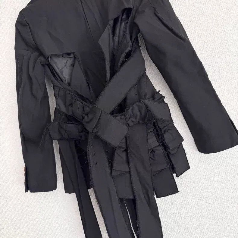 Comme des Garcons Comme Des Garcons Torn Strap Bow Knot Hollow Out Jacket Size XS / US 0-2 / IT 36-38 - 6 Thumbnail