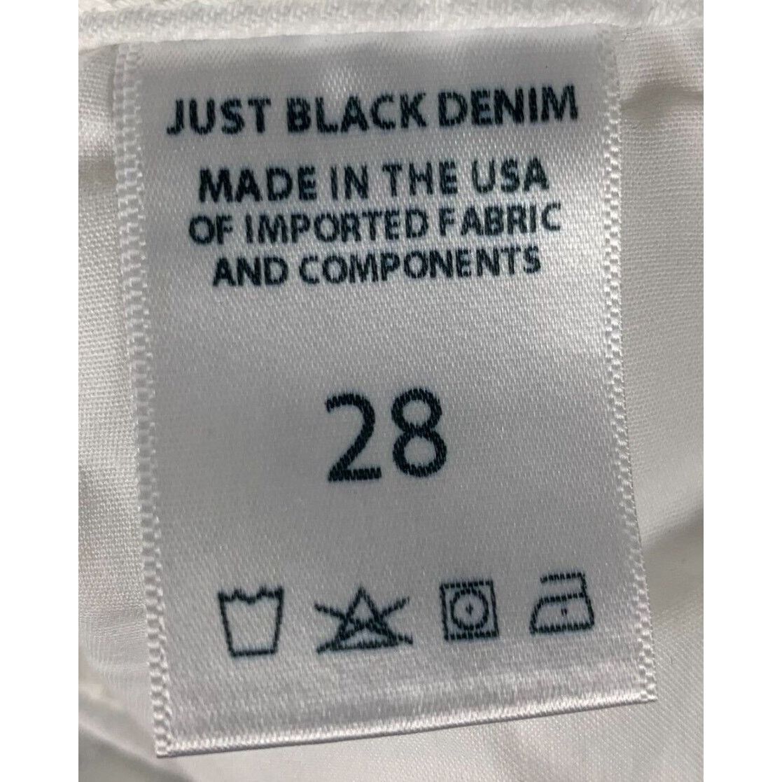 Other Just Black Nadine Skinny Jeans Women 26 / 28 White Step Hem Size 26" / US 2 / IT 38 - 8 Thumbnail