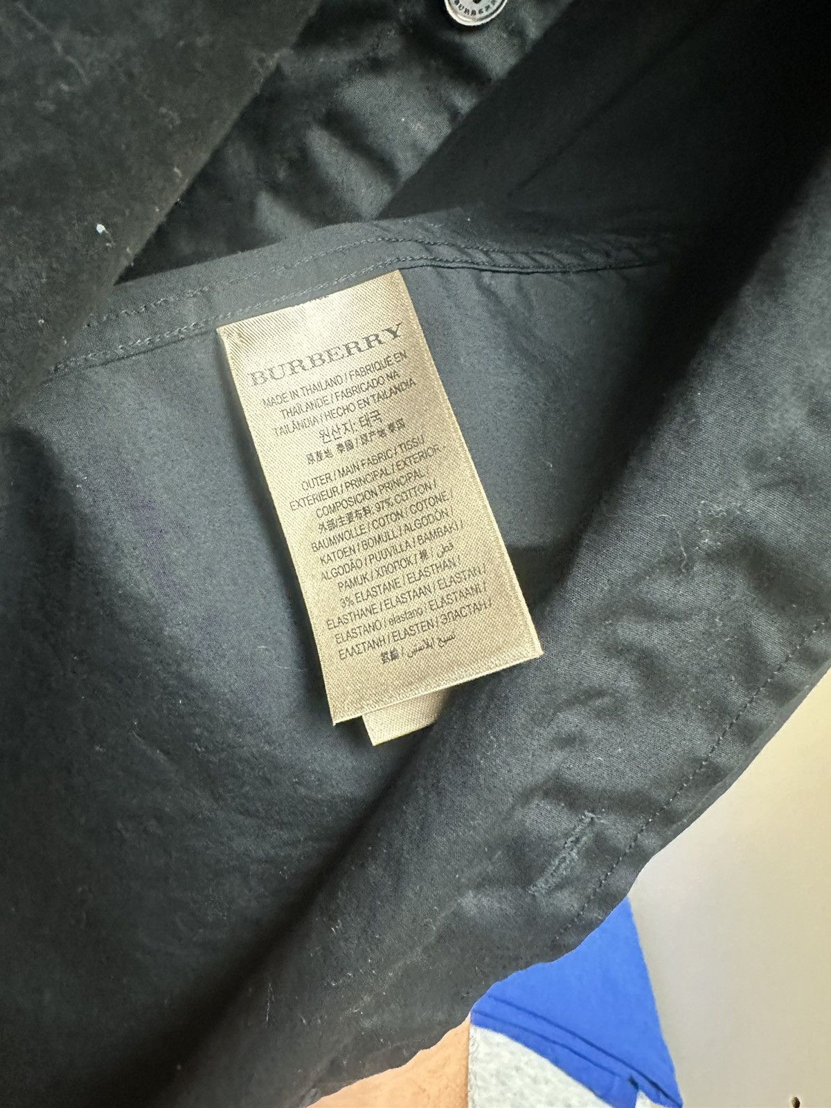 Burberry Navy Burberry Classic Long Sleeve Polo Size US S / EU 44-46 / 1 - 3 Thumbnail