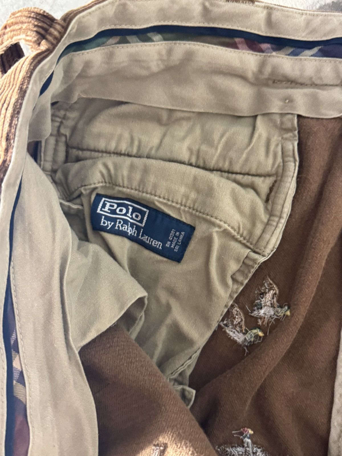 Polo Ralph Lauren × Vintage Vintage Polo Pants Men’s 36x32 Mallard Duck Hunting Brown Size US 36 / EU 52 - 4 Thumbnail