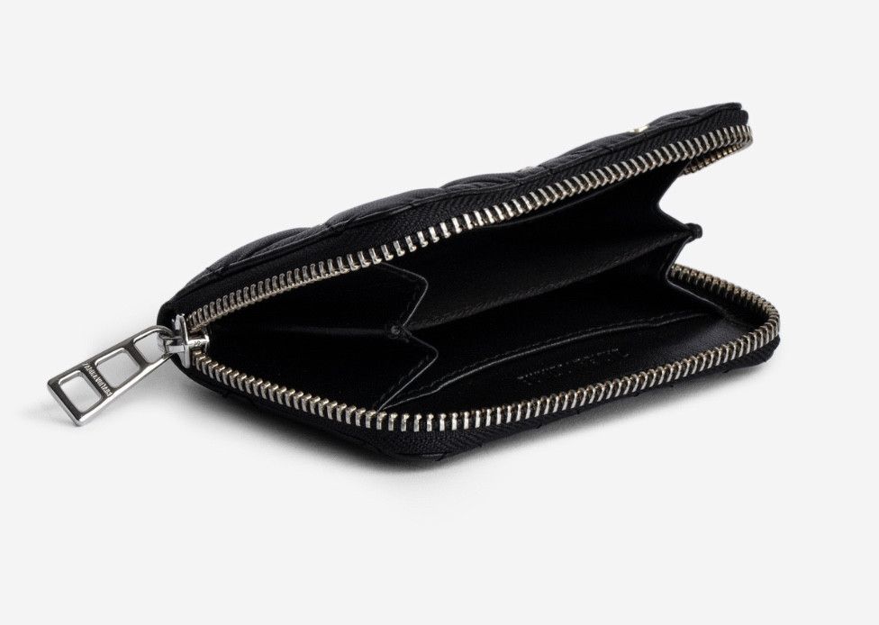 Zadig & Voltaire Zadig&Voltaire Mini Charms Wallet in Black Leather Size ONE SIZE - 2 Thumbnail