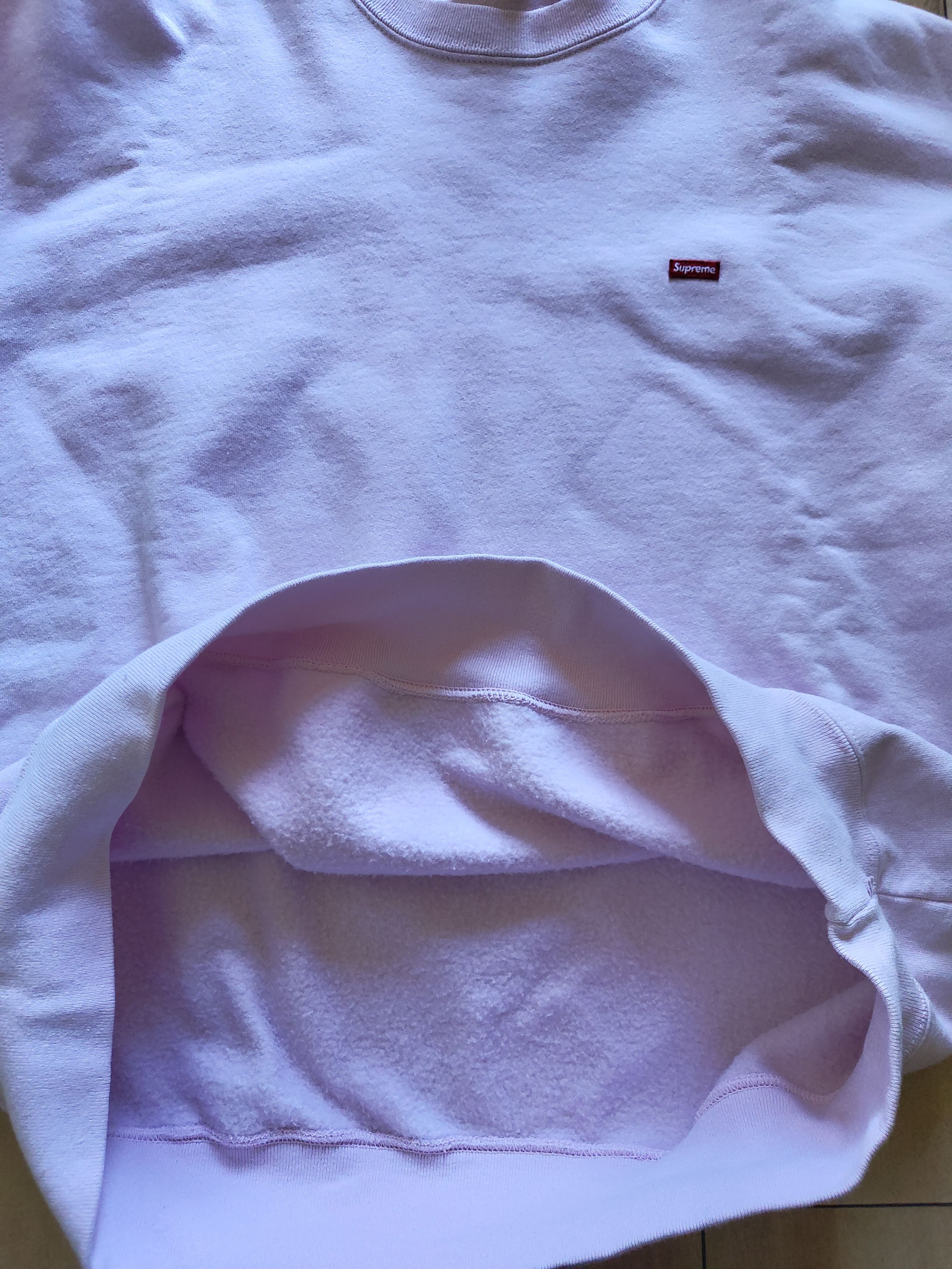 Supreme Supreme Box Logo Crewneck Light Pink Size US L / EU 52-54 / 3 - 9 Thumbnail