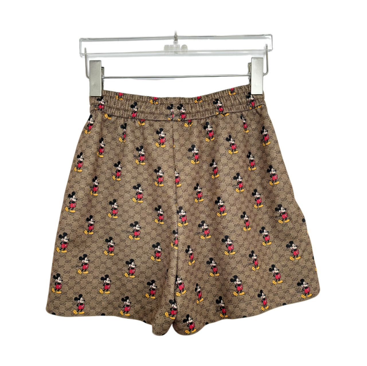 Gucci GUCCI Cartoon Pattern High Waist Straight Leg Shorts K26WX Size 25" / US 0 / IT 36 - 2 Thumbnail