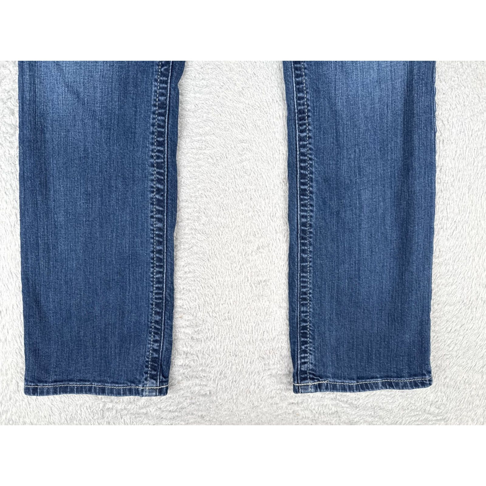 Vintage Cinch Jeans Womens 27x28 Blue Stretch Denim Ada Bootcut Mid Rise Western Cowgirl Size 27" / US 4 / IT 40 - 2 Thumbnail