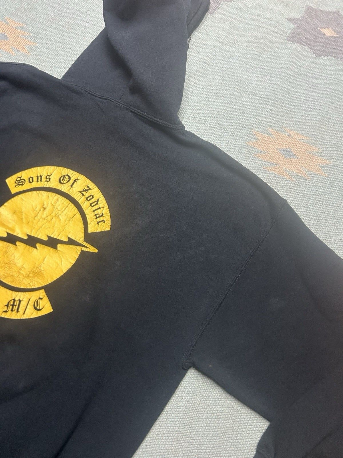 Vintage hoodie sons of zodiac M/C flint Michigan motorcycle biker XL Size US XL / EU 56 / 4 - 5 Thumbnail