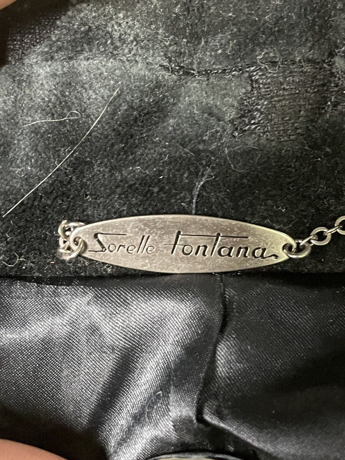 Vintage Vintage Sorelle Fontana Velvet Textured Coat (51) Size US S / EU 44-46 / 1 - 8 Thumbnail