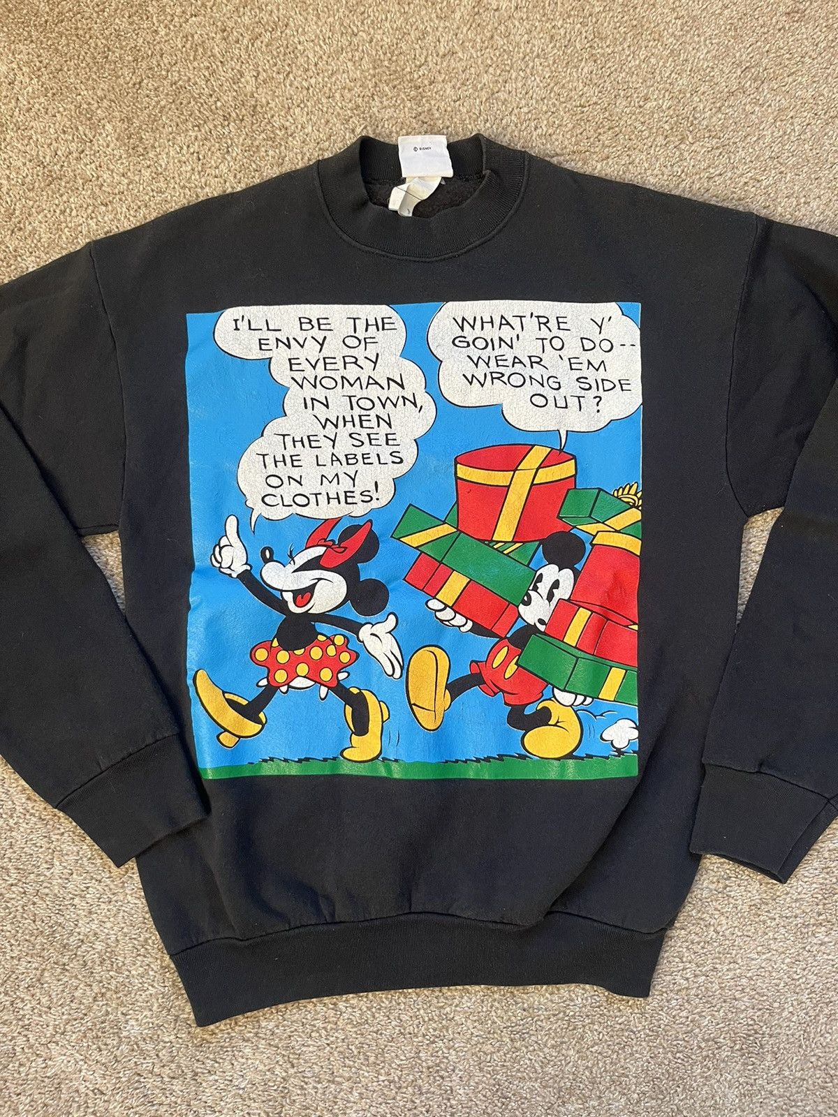 Disney × Mickey Mouse × Vintage Vtg 90s Disney Perils of Mickey Mouse Crewneck Sweatshirt Size US L / EU 52-54 / 3 - 1 Thumbnail
