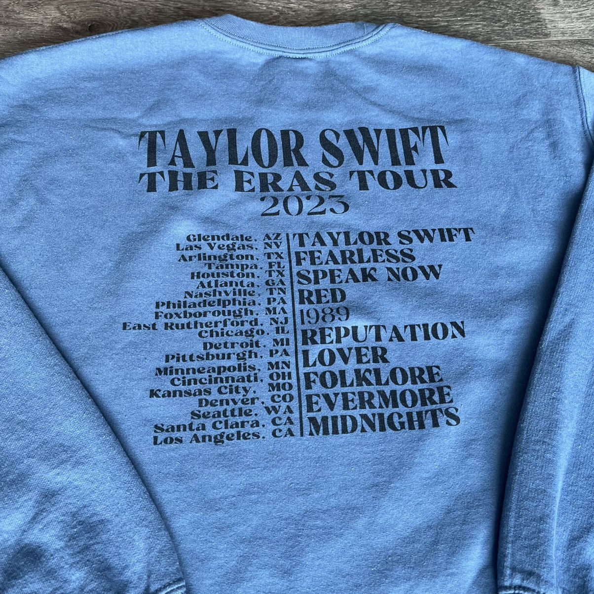 Band Tees × Vintage Taylor Swift The Eras Tour 2023 Merch Crewneck Sweatshirt Size US M / EU 48-50 / 2 - 4 Thumbnail