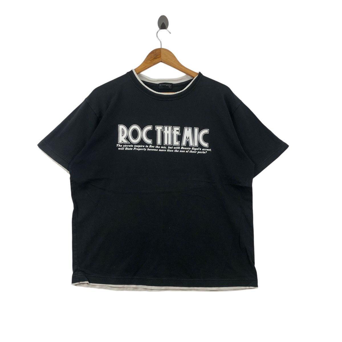 Rap Tees × Vintage 00s Roc The Mic Beanie Sigel x Freeway Tee Shirt Raptees Size US L / EU 52-54 / 3 - 1 Thumbnail