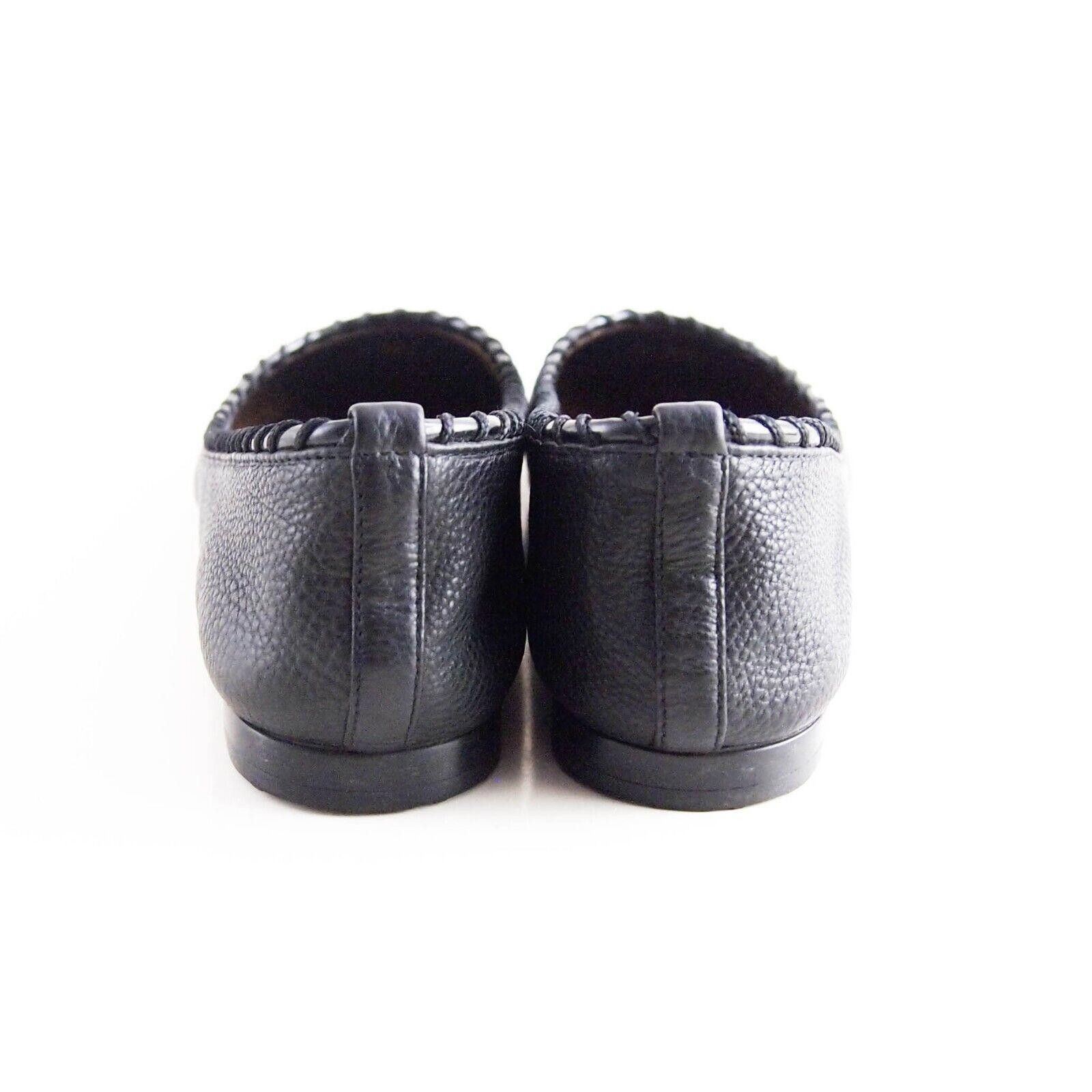 Bally Bally Merak Flats Black Leather Womens EU 36 US 5.5 $520 Size US 5.5 / IT 35.5 - 7 Thumbnail