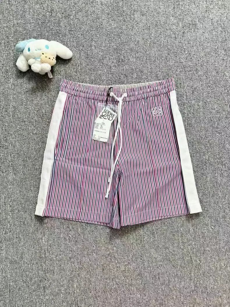loewe Striped embroidered logo shorts 2506-Nextarrow