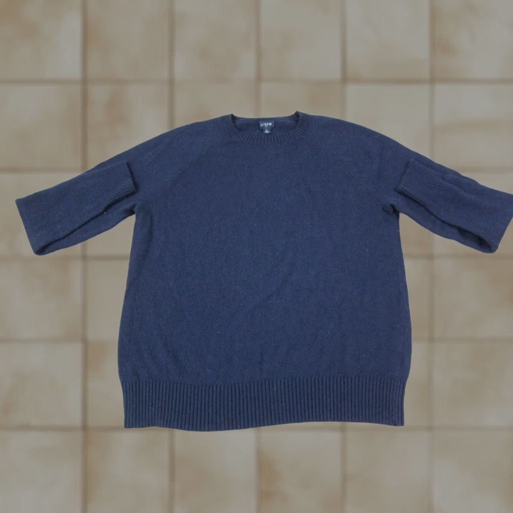 J.Crew J.CREW Sweater Shirt Mens L Blue Crewneck Pullover Wool Knit 90s Classic Vintage Not N/A Size US L / EU 52-54 / 3 - 1 Thumbnail