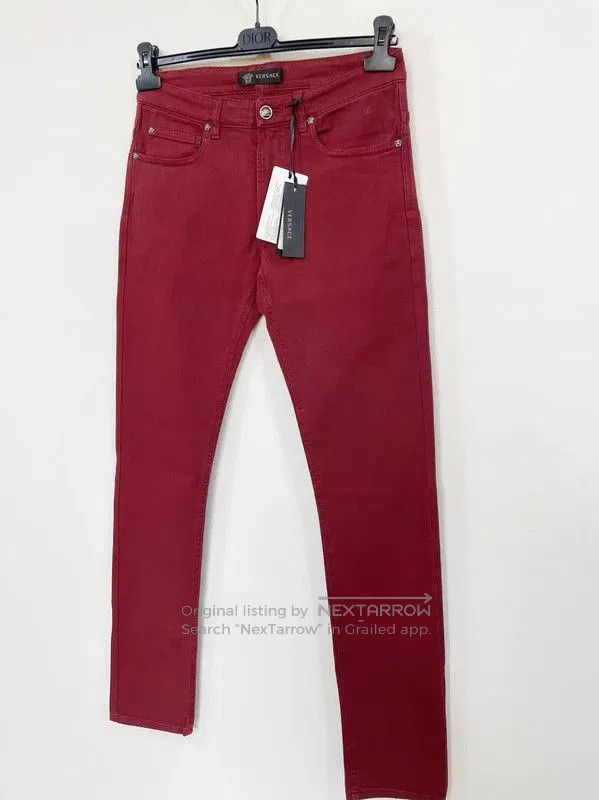 Versace Versace Men's Red Denim Casual Pants . Size US 30 / EU 46 - 3 Thumbnail