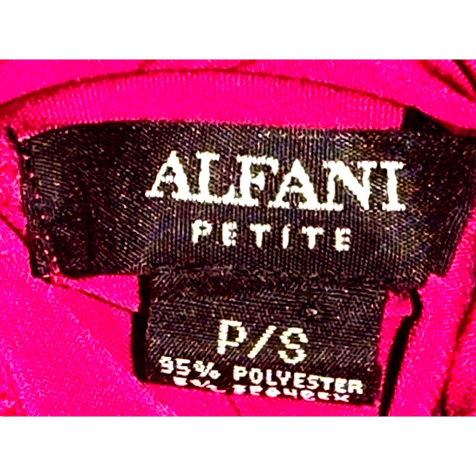 Alfani Alfani Petites PS Fuchsia Pink Mock Turtleneck Stretch Short Size S / US 4 / IT 40 - 10 Thumbnail