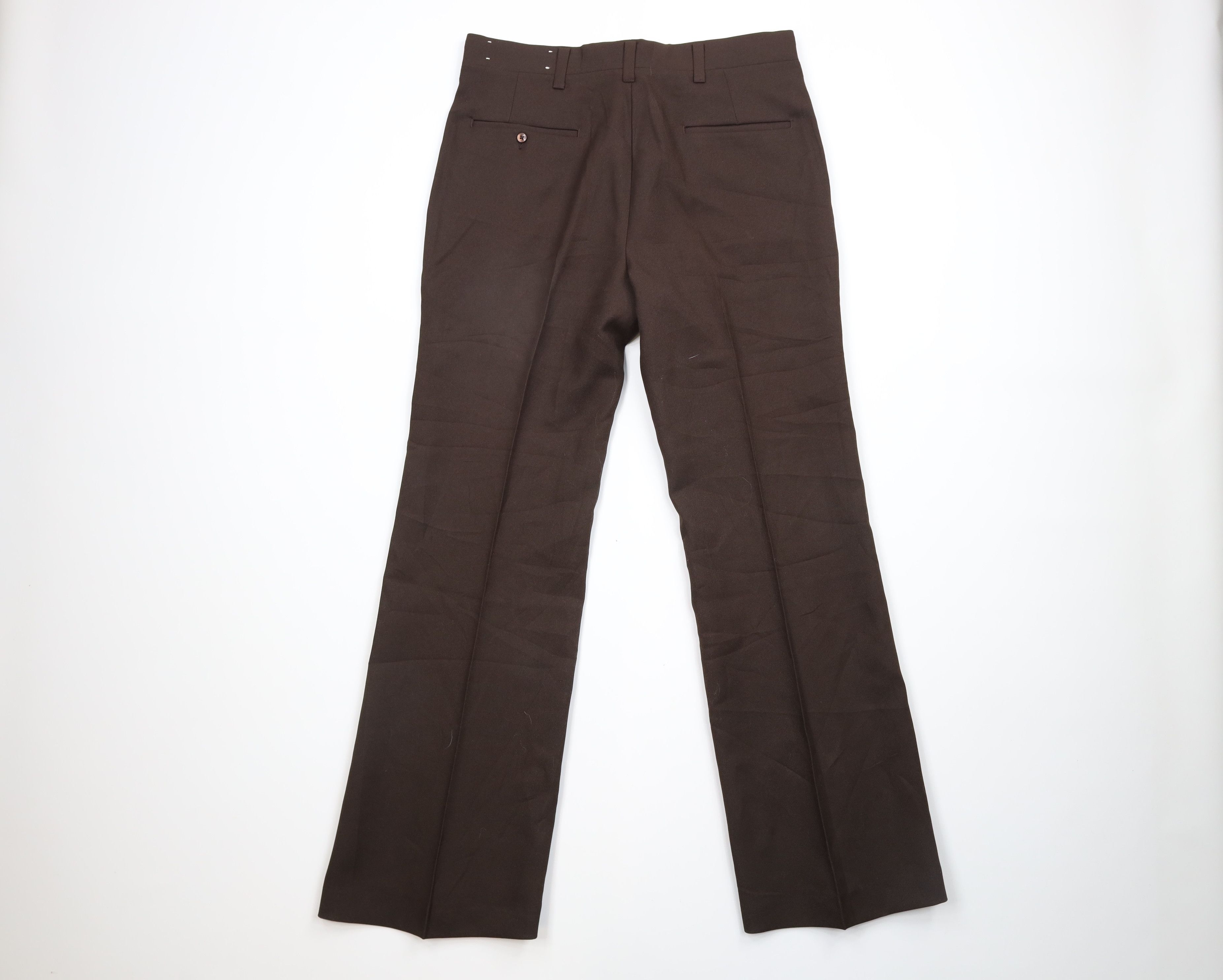 Vintage Vintage 70s Streetwear Knit Flared Bell Bottoms Pants Brown Size US 32 / EU 48 - 7 Thumbnail