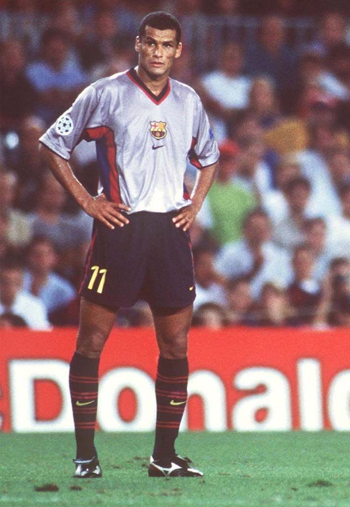 Nike × Vintage RIVALDO Barcelona Shirt- 1999/2000 -Nike Jersey Away Barca Size US XXL / EU 58 / 5 - 1 Thumbnail