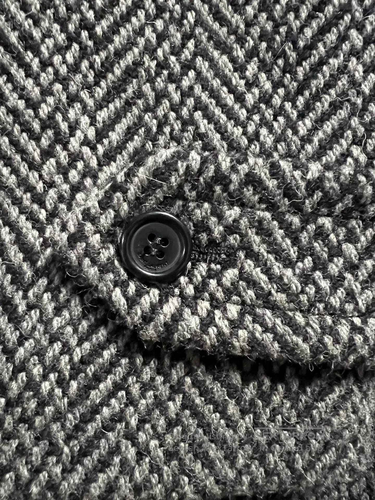 Saint Laurent Paris Saint Laurent Herringbone Wool Coat. Size US L / EU 52-54 / 3 - 5 Thumbnail