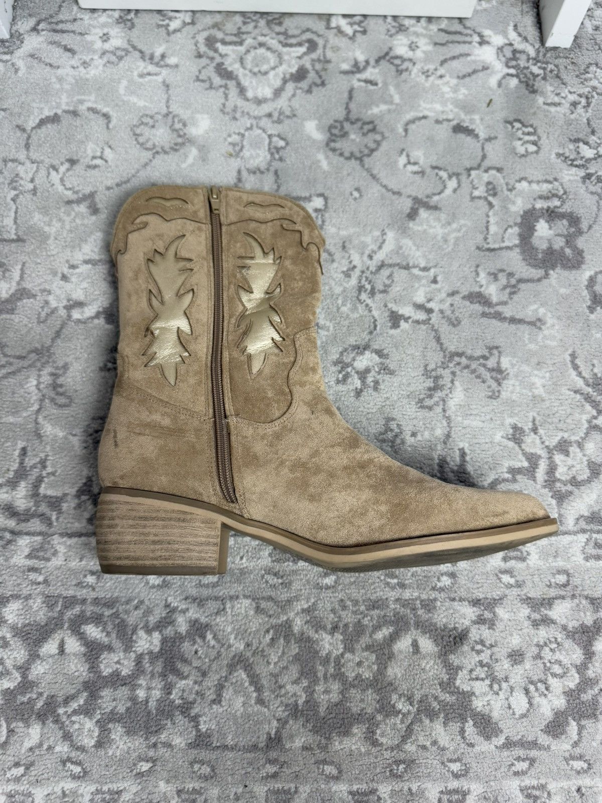 Cowboy Equipment × Vintage Vintage 90s suede cowboy boots US 7 western casual streetwear Size US 7 / EU 40 - 5 Thumbnail