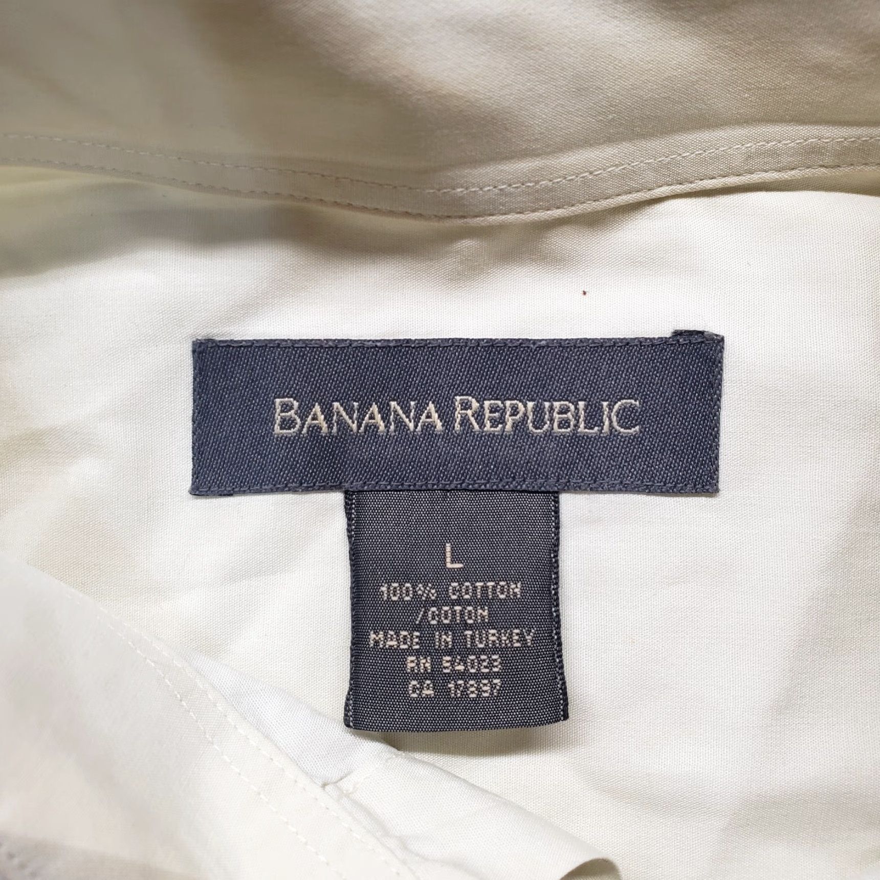 Banana Republic BANANA REPUBLIC Shirt Men L Green Cotton Button-Up Long Sleeve Adult Large Regular Fit 100% Cotton Classic Button-Down Shirt Size US L / EU 52-54 / 3 - 3 Thumbnail
