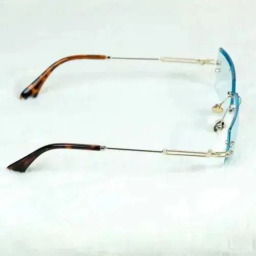 Other Mens Vintage Retro Rectangular Luxury Square Rimless Baby Size ONE SIZE - 2 Thumbnail