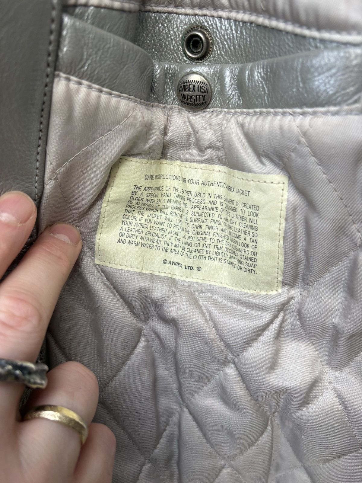 Avirex Avirex leather jacket x vintage varsity x rare USA Size US XXL / EU 58 / 5 - 16 Thumbnail