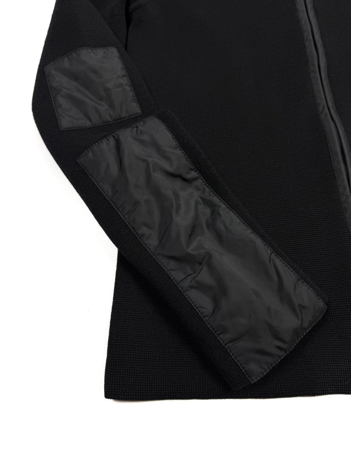 Prada Prada Wool Knit Full Zip Sweater Nylon Panels Black Women’s Size S / US 4 / IT 40 - 10 Thumbnail