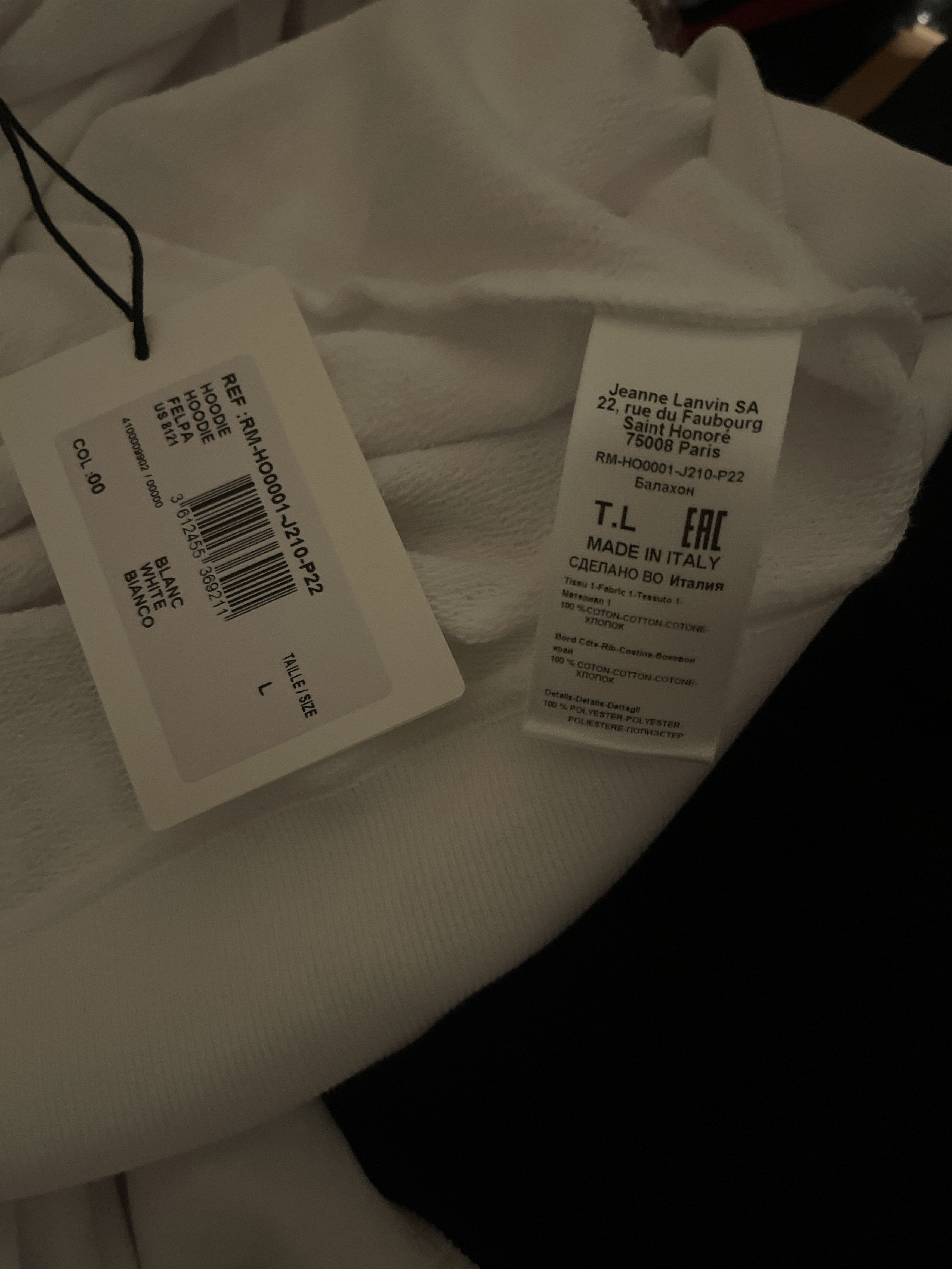 Lanvin LANVIN HOODIE Size US L / EU 52-54 / 3 - 3 Thumbnail