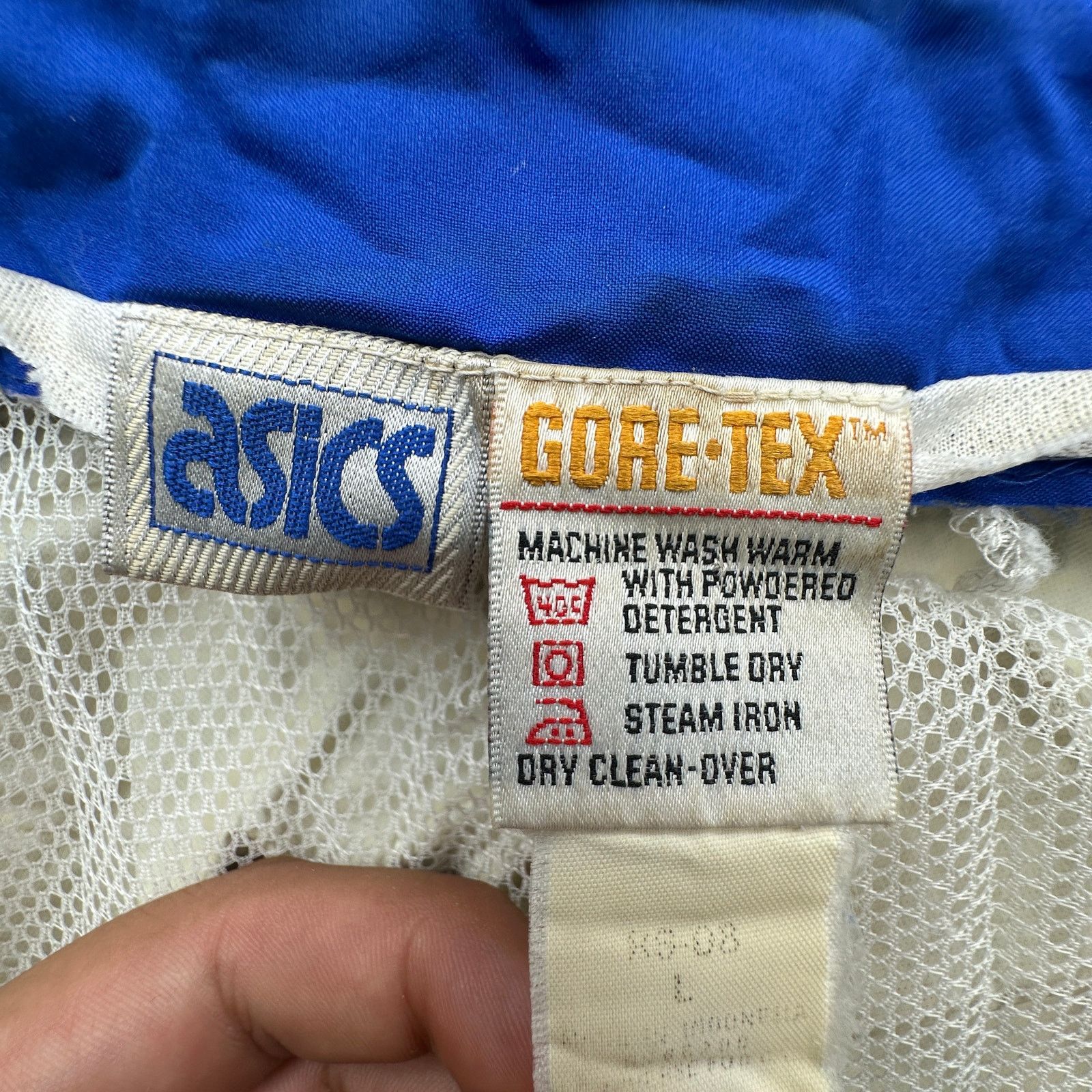 Asics VTG 90s Asics Gore-Tex Windbreaker Jacket Mens Large Zip Size US L / EU 52-54 / 3 - 2 Thumbnail