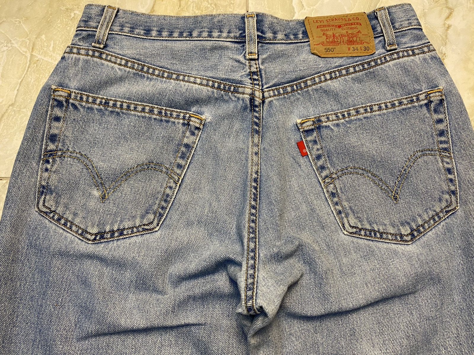 Levi's Vintage Levi’s 550 Relaxed Fit Blue Denim Pants single r Size US 34 / EU 50 - 20 Thumbnail