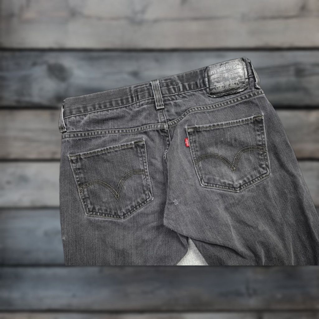 Levi's Levi's 511 Skinny Jeans Mens 33x30 Gray Wash Denim Pants Zip Fly Pocket Trims Leather Back Patch 5-Pocket Size US 33 - 1 Thumbnail