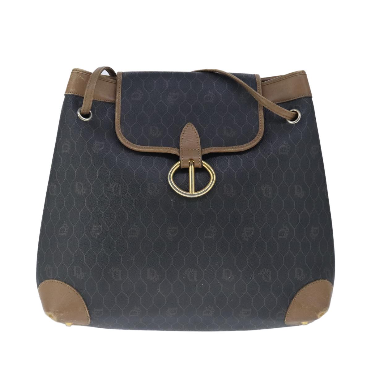 Dior Honeycomb Black Canvas Shoulder Bag (Pre-Owned) Size ONE SIZE - 1 Thumbnail