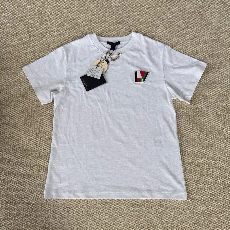 Louis Vuitton Louis Vuitton White Cotton Women's T-shirt 0089 Size S / US 4 / IT 40 - 1 Thumbnail