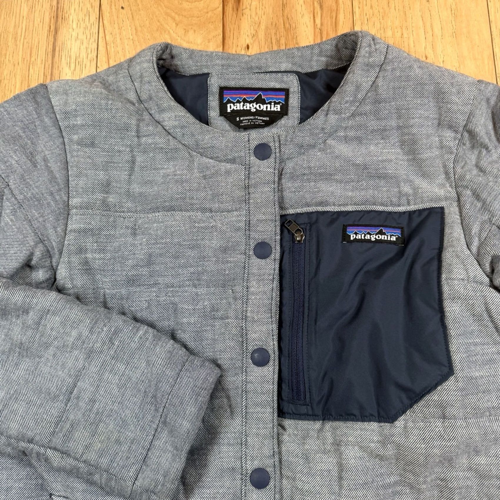 Patagonia Patagonia Jacket Womens Small Gray Insulated Quilted Heywood Coat Snap S Womens Gray Quilted Insulated Jacket Size S / US 4 / IT 40 - 5 Thumbnail