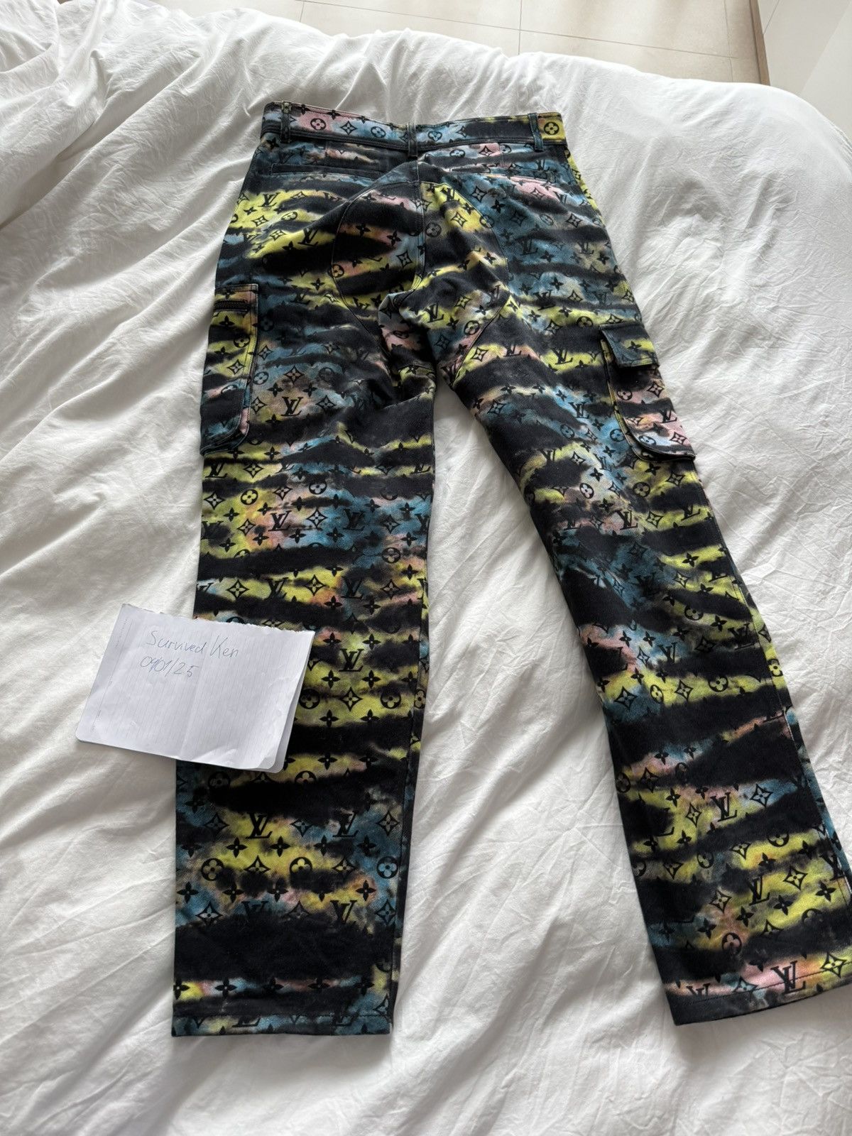 Louis Vuitton LV Multicolor Monogram Camo Cargo Pants