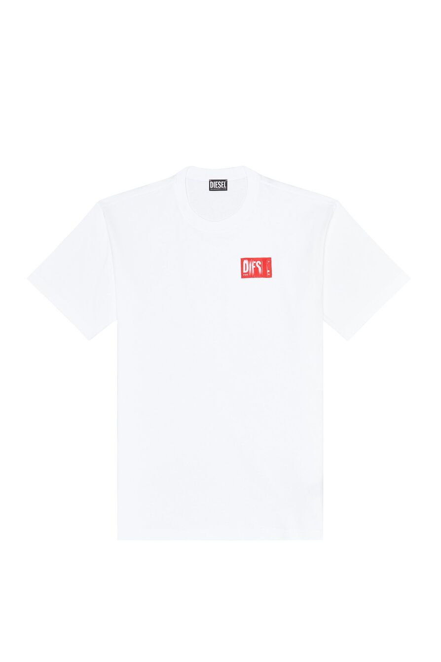 Diesel o1mle1025 T-Nlabel T-Shirt in White Size US M / EU 48-50 / 2 - 1 Preview