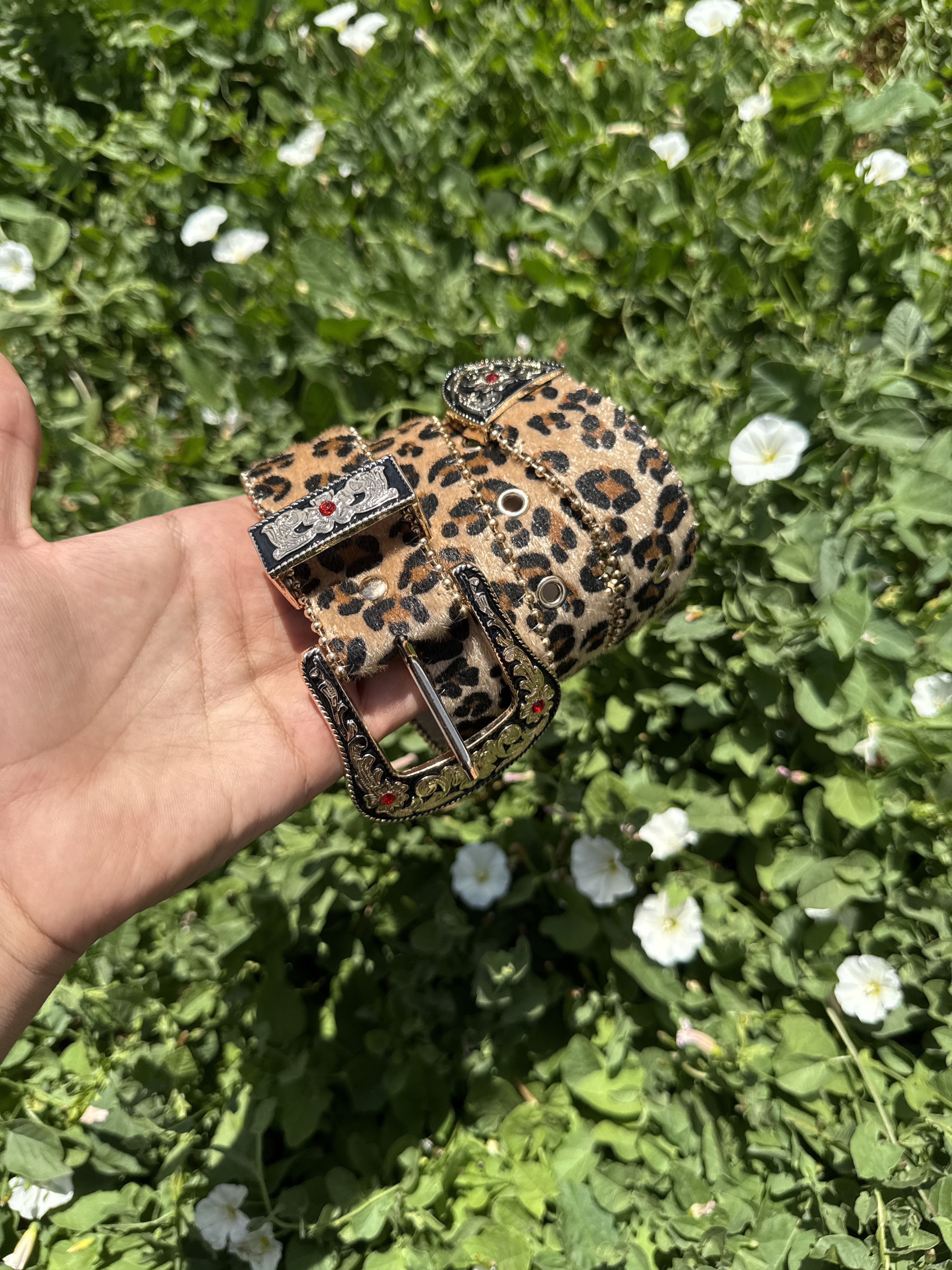 Other Y2K Leopard Print Rhinestone Western Belt Size ONE SIZE - 3 Thumbnail