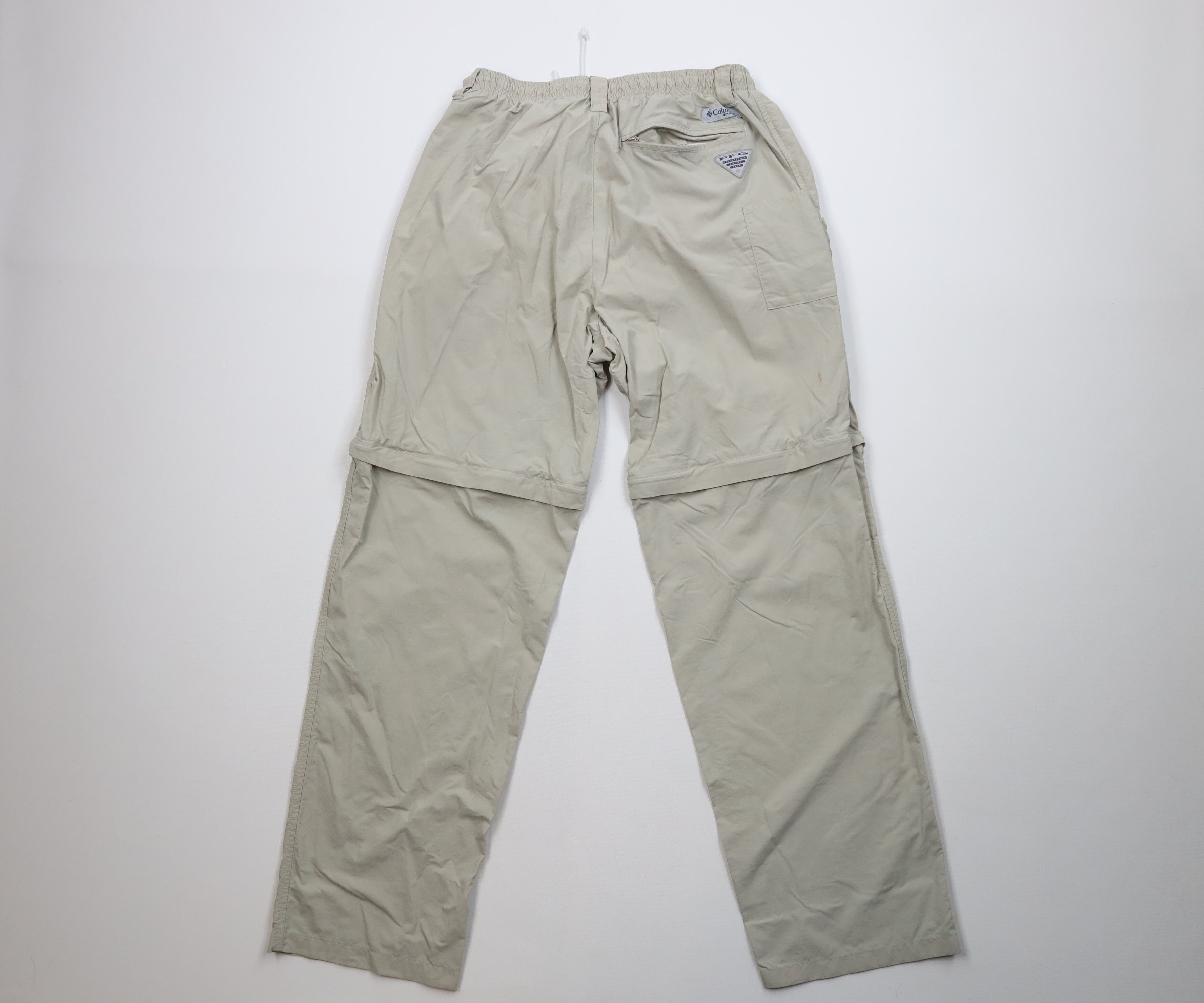 Columbia Vintage Y2K Columbia PFG Off Convertible Pants Shorts Beige Size US 34 / EU 50 - 10 Thumbnail