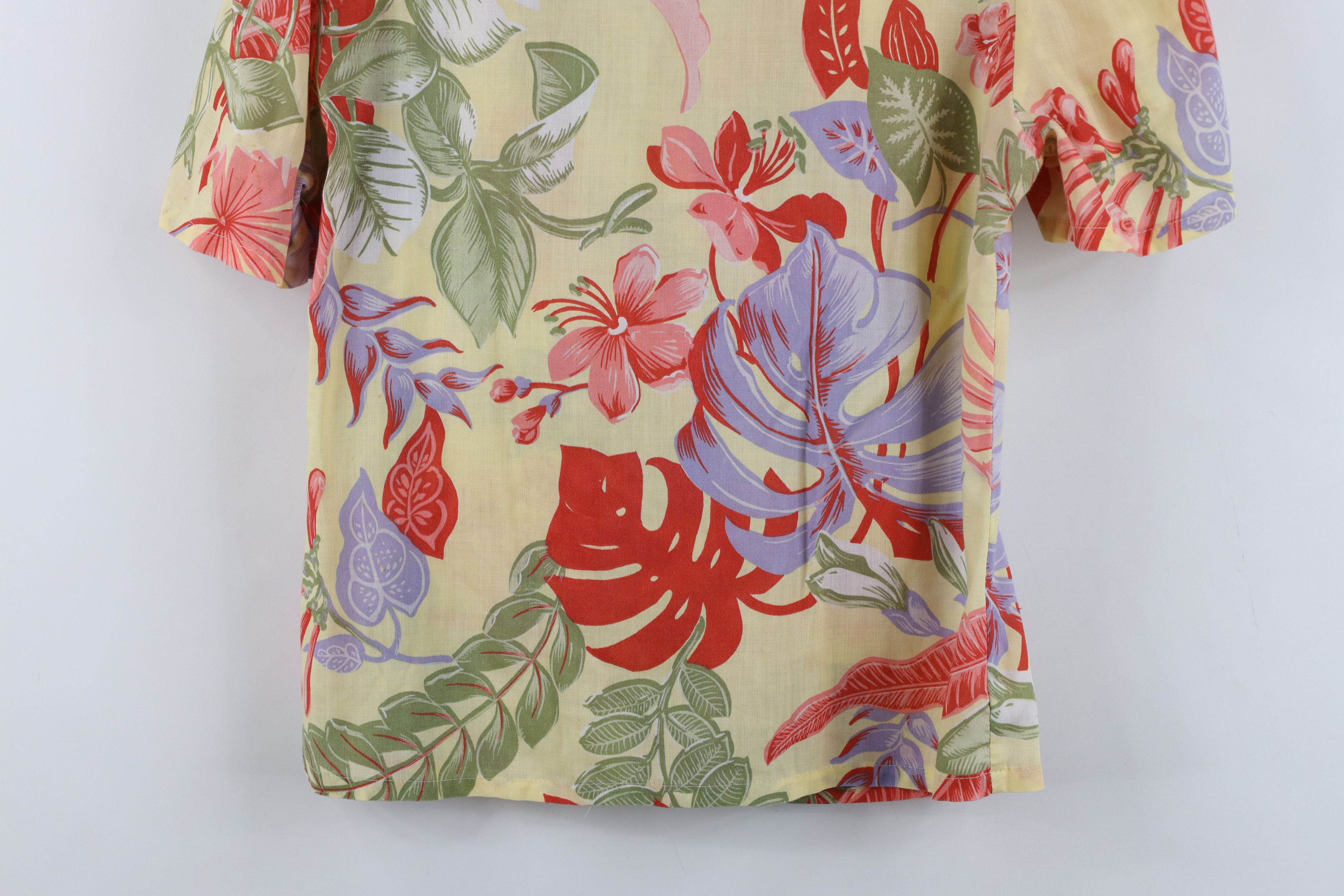 Vintage Vintage 70s Streetwear Flower Hawaiian Button Shirt USA Size L / US 10 / IT 46 - 12 Thumbnail
