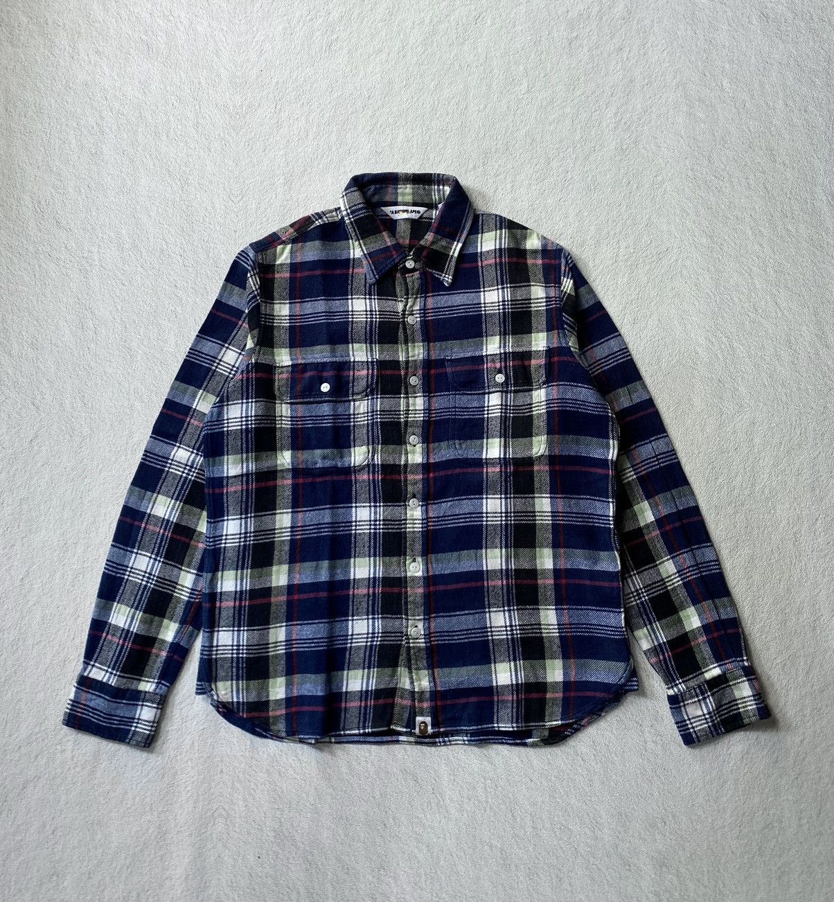 Bape Vintage Bape Flanel Shirt Size US M / EU 48-50 / 2 - 1 Thumbnail