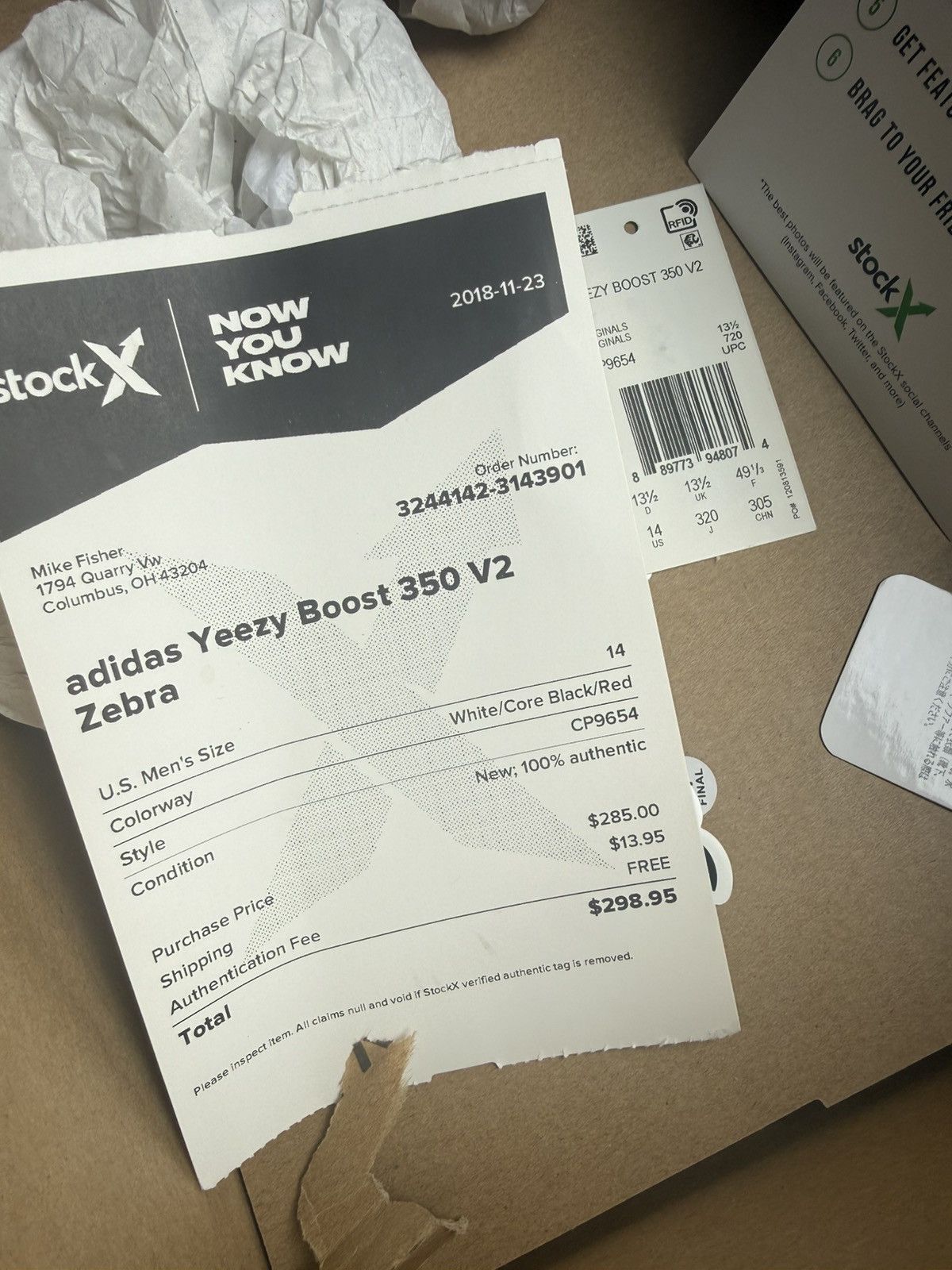 Adidas adidas yeezy boost 350 v2 zebra size 14 w box psperwork Size US 14 / EU 47 - 8 Thumbnail