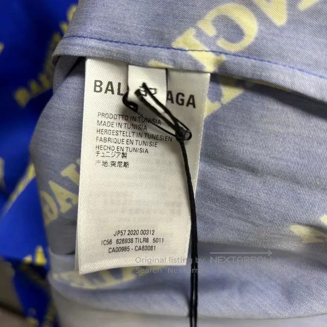 Balenciaga Balenciaga Logo Print Short Sleeve Shirt. Size US XS / EU 42 / 0 - 5 Thumbnail