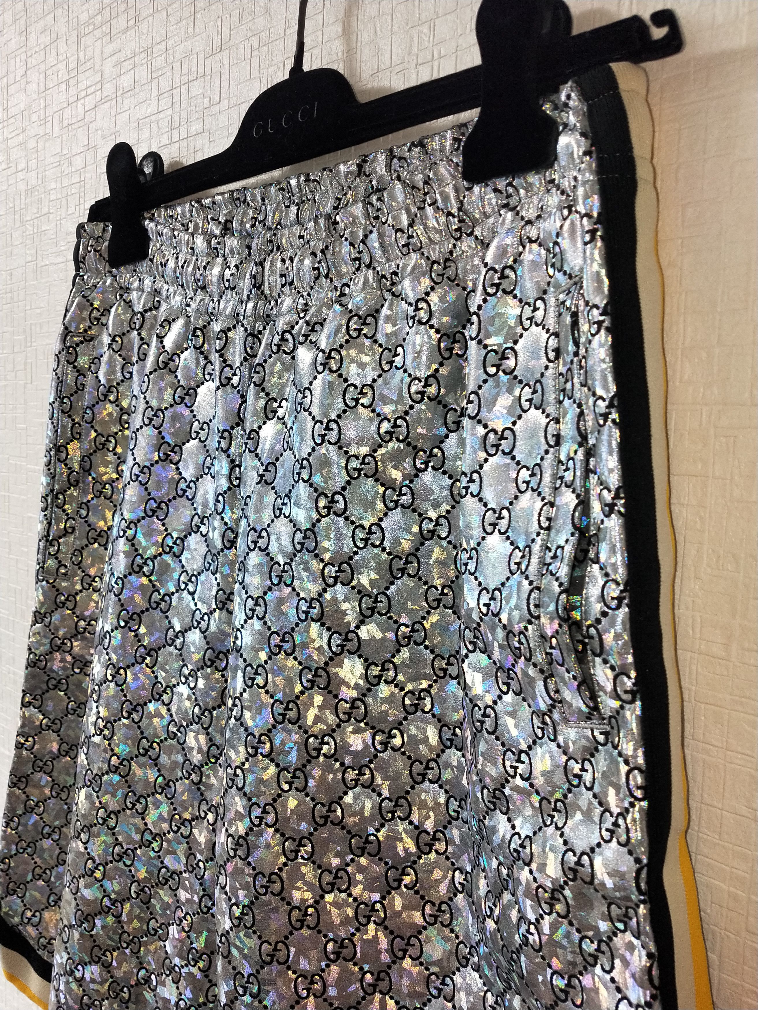 Gucci Gucci Silver Sparkling Basketball Shorts Size US 30 / EU 46 - 3 Thumbnail